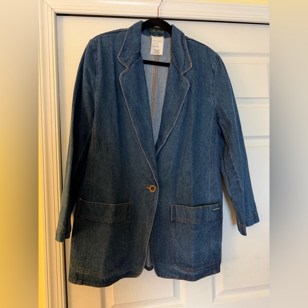 Harve Benard Dark Blue Jean Jacket
